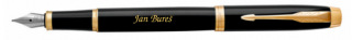 Parker Royal I.M. Black GT - plnící pero - včetně gravírování  + praktický zápisník FLEMMING ZDARMA