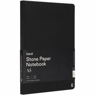 Poznámkový zápisník A5 Karst Stonepaper - Černá