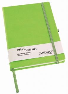 Zápisník Online Viva Colori A6 zelený