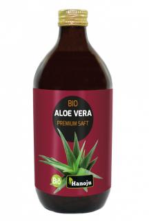 Aloe Vera BIO Premium šťáva / 1200mg/l Aloverose, 500ml | Hanoju (100% Aloe Vera z organického pěstitelství Mexika)