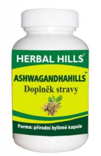 ASHWAGANDHAHILLS (Ašvaganda) 60 kapslí | Herbal Hills (Withania somnifera - Indický ženšen )