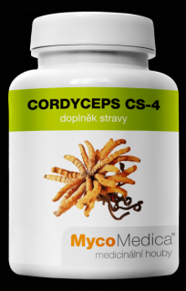 Cordyceps CS-4, extrakt 30% polysacharidů, 90 Vege.Kaps á 500mg | MycoMedica (Cordyceps sinensis)