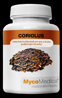 Coriolus 20:1 extrakt 90 Vkapslí á 500mg extraktu | Mycomedica (min.40% polysacharydů (400mg/g))