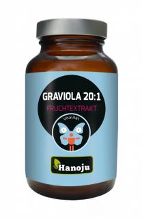 Hanoju Graviola extrakt z plodů 20:1, 450mg, 180 tablet (Annona muricata L., Guanábana, Anona, Graviola)