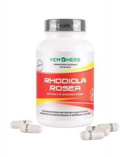 Rhodiola Rosea 90 Vege.kapslí | VemoHerb (Rozchodnice růžová, Mistrův kořen, Zlatý kořen)