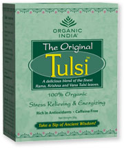 Tulsi Original Tea, sypaný čaj BIO 50g | Organic India (Bazalka posvátná - Ocimum sanctum, Ocimum basilicum)
