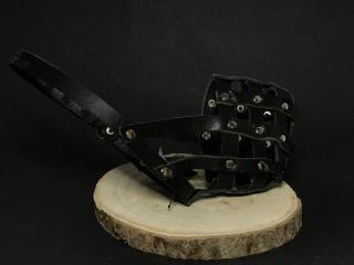 Palkar kožený náhubek pro psy vel. 2 24 cm x 7 cm černá (Palkar kožený náhubek pro psy vel. 2 24 cm x 7 cm černá)