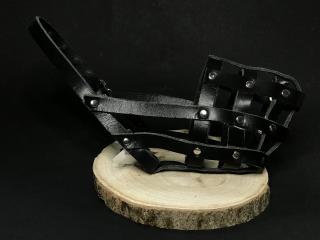 Palkar kožený náhubek pro psy vel. 3 28 cm x 8 cm černá (Palkar kožený náhubek pro psy vel. 3 28 cm x 8 cm černá)