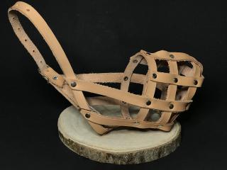 Palkar kožený náhubek pro psy vel. 3 28 cm x 8 cm přírodní (Palkar kožený náhubek pro psy vel. 3 28 cm x 8 cm přírodní)