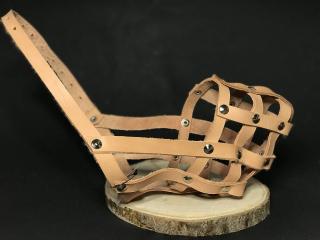 Palkar kožený náhubek pro psy vel. 4 32 cm x 9 cm přírodní (Palkar kožený náhubek pro psy vel. 4 32 cm x 9 cm přírodní)