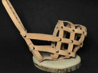 Palkar kožený náhubek pro psy vel. 6 40 cm x 11 cm přírodní (Palkar kožený náhubek pro psy vel. 6 40 cm x 11 cm přírodní)