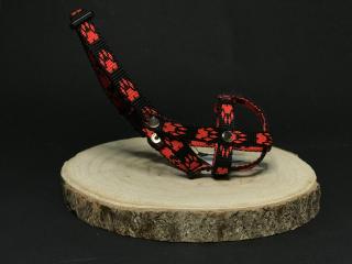 Palkar nylonový náhubek pro psy vel. 0 12 cm x 3 cm černo-červená (Palkar nylonový náhubek pro psy vel. 0 12 cm x 3 cm černo-červená)