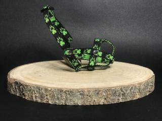 Palkar nylonový náhubek pro psy vel. 0 12 cm x 3 cm černo-zelená (Palkar nylonový náhubek pro psy vel. 0 12 cm x 3 cm černo-zelená)
