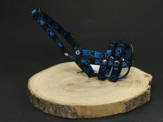 Palkar nylonový náhubek pro psy vel. 0,5 14 cm x 4 cm černo-modrá (Palkar nylonový náhubek pro psy vel. 0,5 14 cm x 4 cm černo-modrá)