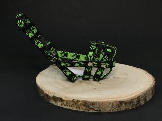 Palkar nylonový náhubek pro psy vel. 0,5 14 cm x 4 cm černo-zelená (Palkar nylonový náhubek pro psy vel. 0,5 14 cm x 4 cm černo-zelená)
