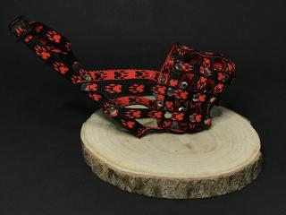 Palkar nylonový náhubek pro psy vel. 1 18 cm x 6 cm černo-červená (Palkar nylonový náhubek pro psy vel. 1 18 cm x 6 cm černo-červená)