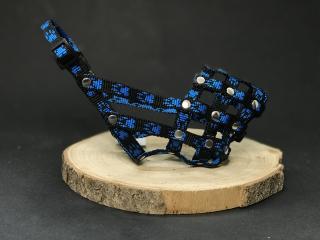 Palkar nylonový náhubek pro psy vel. 1 18 cm x 6 cm černo-modrá (Palkar nylonový náhubek pro psy vel. 1 18 cm x 6 cm černo-modrá)