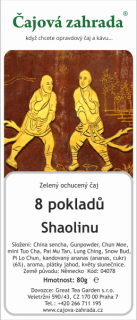 8 pokladů Shaolinu - zelený ochucený čaj zelený čaj 500g