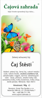 Čaj štěstí ® - zelený ochucený čaj zelený čaj 1000g