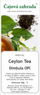 Ceylon Dimbula OPA Green - zelený čaj zelený čaj 1000g