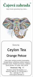 Ceylon Orange Pekoe - černý čaj černý čaj 1000g