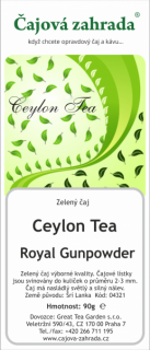 Ceylon Royal Gunpowder - zelený čaj zelený čaj 1000g