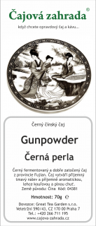 China Black Gunpowder Tea - Černá perla černý čaj 500g