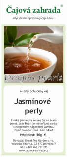China Jasmínové perly - jasmínový čaj - zelený čaj