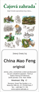 China Mao Feng - zelený čaj zelený čaj 1000g