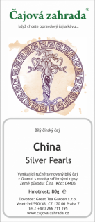 China Silver Pearls - bílý čaj bílý čaj 1000g
