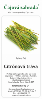 Citronová tráva - bylinný čaj
