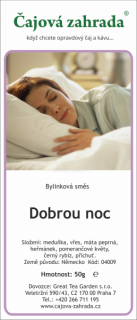 Dobrou noc - bylinná směs