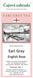 Earl Grey English Rose - černý ochucený čaj černý čaj 1000g