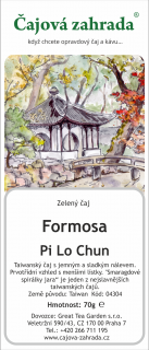 Formosa Pi Lo Chun - zelený čaj zelený čaj 500g