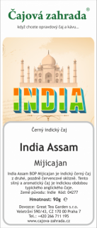India Assam BOP Mijicajan - černý čaj černý čaj 1000g