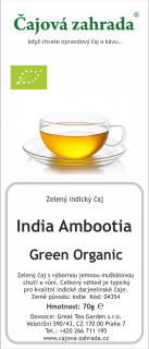 India Darjeeling Ambootia Green Organic - zelený čaj zelený čaj 1000g