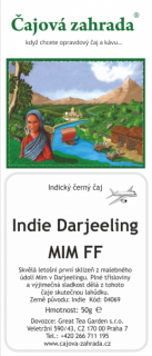 India Darjeeling Mim FF - černý čaj černý čaj 500g