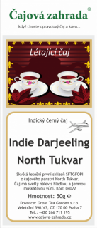 India Darjeeling North Tukvar FF - černý čaj černý čaj 1000g