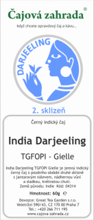 India Darjeeling TGFOPI Gielle - černý čaj černý čaj 500g