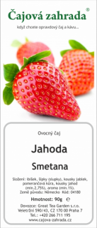 Jahoda & Smetana - ovocný čaj ovocný čaj 1000g