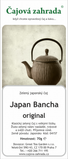 Japan Bancha - zelený čaj zelený čaj 1000g
