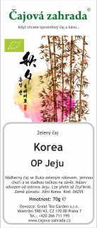 Korea OP Jeju - zelený čaj zelený čaj 500g