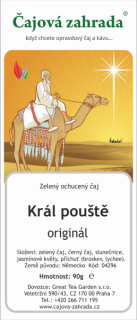 Král pouště - zelený ochucený čaj zelený čaj 500g