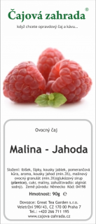 Malina & Jahoda - ovocný čaj ovocný čaj 1000g