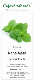 Nana Máta - bylinný čaj