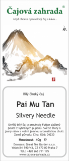 Pai Mu Tan Silvery Needle - bílý čaj bílý čaj 1000g