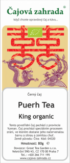 Puerh Tea King Organic - černý čaj černý čaj 1000g