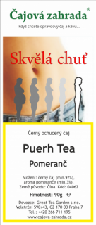 Puerh Tea Pomeranč - černý ochucený čaj černý čaj 1000g