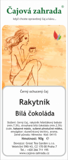 Rakytník & Bílá čokoláda - černý ochucený čaj černý čaj 1000g