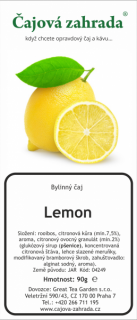 Rooibos Lemon - Citron rooibos čaj 500g